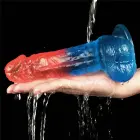 Dazzle Studs Reālistisks dildo ar piesūcekni – 20 cm (7.5″) – Daudzkrāsains — Foto 8