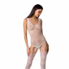 Passion BS074 Seamless Lace Catsuit – White – One Size — Photo 3