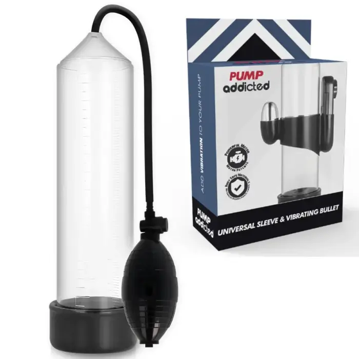 Pump Addicted RX3 caurspīdīga vakuumterapijas sistēma ar vibrāciju 23 cm