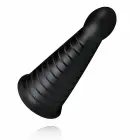 BUTTR Devil Dog Ribbed Anal Plug – 19 cm – Black — Photo 5