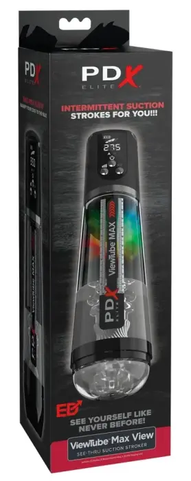 PDX Elite ViewTube MAX automaatne masturbaator – must