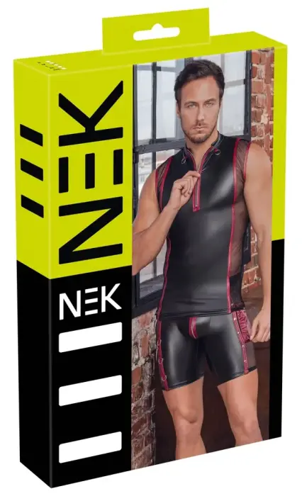 NEK Sleeveless Shirt – Black/Red – XL