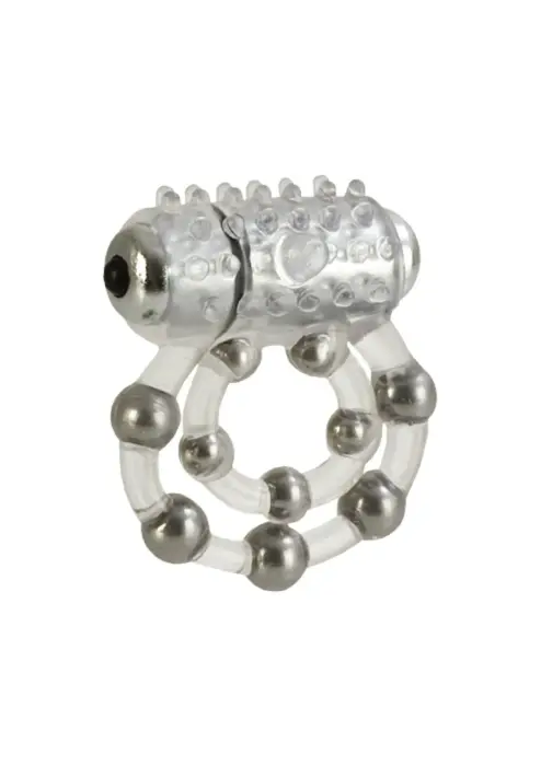 Maximus Enhancement Ring with 10 Stroker Beads – Clear