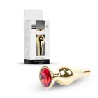 Plug-Jewellery Gold Anal Plug – 9.5 cm (3.7″) – Red — Photo 10