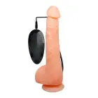 BAILE-JASSON Realistlik vibraator iminapaga ja puldiga – 25 cm (9.8″) – nahavärvi — Foto 2
