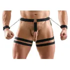 Svenjoyment – vyriški klubų diržai su varpos žiedu, šlaunų dirželiais ir antrankiais – 2XL/3XL — Nuotrauka 2