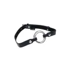 SPORTSHEETS EDGE Interchangeable Ring Gag – 2 stainless steel rings – adjustable strap — Photo 4