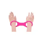 Sportsheets Large Silicone Cuffs – манжеты – силикон – ярко-розовый — Фото 4