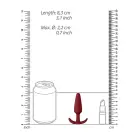 Slim анальная пробка – 7.5 см – Красный Фото num