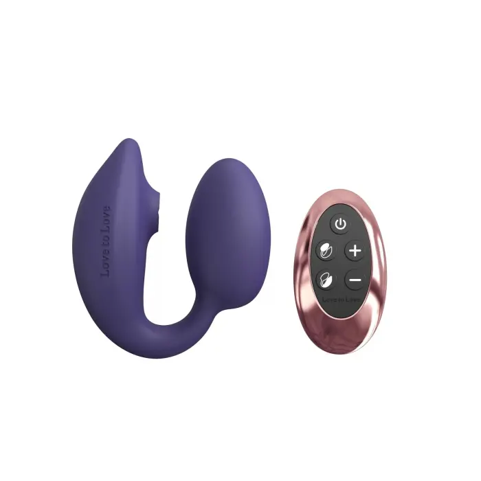 WONDERLOVER Dual-Stimulation Couples Vibrator – Midnight Indigo