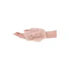 Peaches 'N Creame – spiked sensory glove – faux fur – rose gold — Photo 4