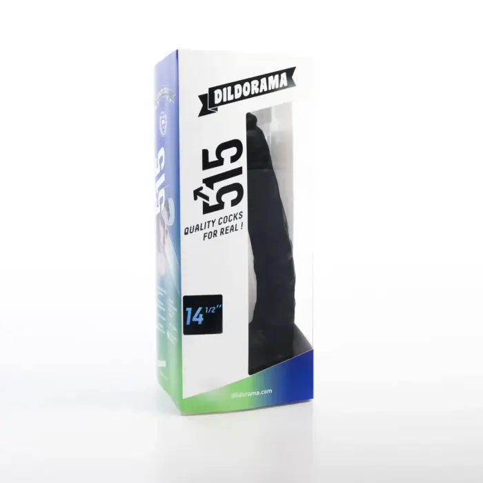 515 Line Realistic Dildo – 37 cm (14.5″) – Black
