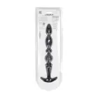 LEVELZ Multi-Textured analinis dildo – lankstus precizitškas modelis – Juodas — Nuotrauka 2