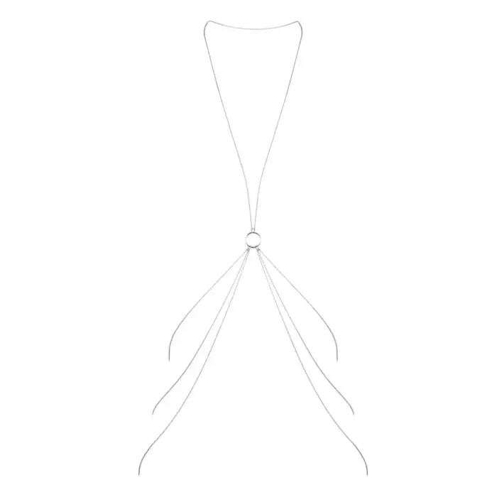 Bijoux Indiscrets Magnifique 8 Silver Body Chain Adjustable Accessory
