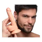 POP dildo su sėklidėmis – 16.5 cm (6.5″) – rožinis — Nuotrauka 9