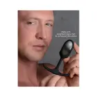 Premium Weighted Silicone Anal Plug – S – Black — Photo 4
