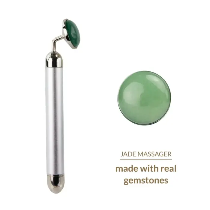 La Gemmes Jade lay-on vibrējošs masieris – 15 cm – zaļš