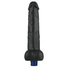 REAL SOFTEE Rechargeable Vibrating Dildo – 26.5 cm (10.5″) – Black — Photo 7
