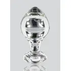 Brilliant Clear Glass Anal Plug — Photo 5