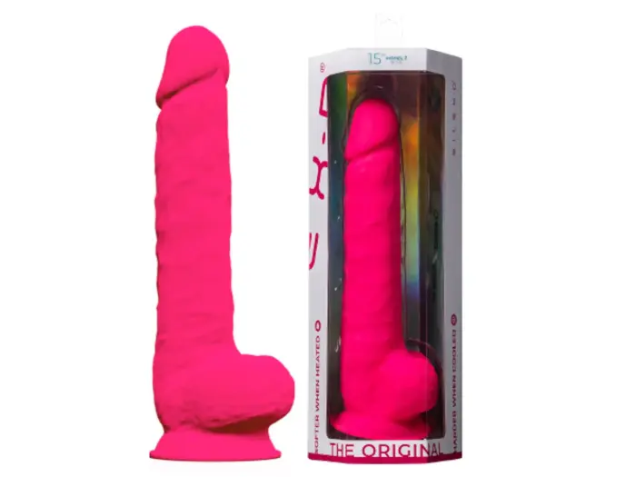 Silexd realistlik dildo – 38 cm (15″) – Roosa