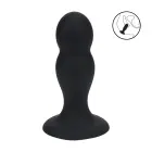 LEVELZ Double Rattle анальная пробка из жидкого силикона M Черный – Motion Response System — Фото 5