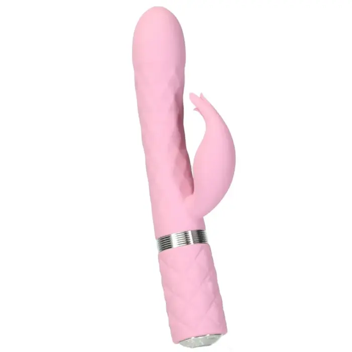 Pillow Talk Lively dubultā motora masāžas vibrators – 22.5 cm (8.85″) – rozā