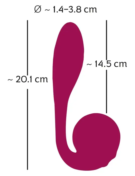 Rosenrot lokāms Spot-On vibrators – 20.1 cm (7.9″) – rozā Foto 12