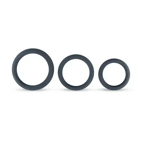 Boners 3 gredzenu komplekts (plakani gredzeni) – pelēks Foto 3