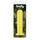 FIREFLY THRILL – pimedas hõõguv dildo iminappidega – kollane – 19,3 cm — Foto 1