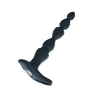 Elixer vibruojantis dvigubos penetracijos dildo su karoliukais – 18 cm (7″) – Mėlynas — Nuotrauka 1