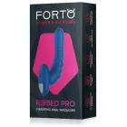FORTO Ribbed Pro – vibruojantis analinis masažuoklis – mėlynas – 10 režimų – atsparus vandeniui – silikonas — Nuotrauka 1