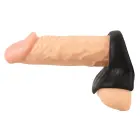 Erecto Cock Ring with Ball Stretcher – Black — Photo 10