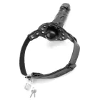 Fetish Fantasy Series Deluxe Gag System with Removable Intimate Accessory 17.5cm – Black — Photo 3