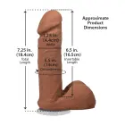 ULTRASKYN Realistic Dildo with Suction Cup – 16.5 cm (6″) – Caramel — Photo 9