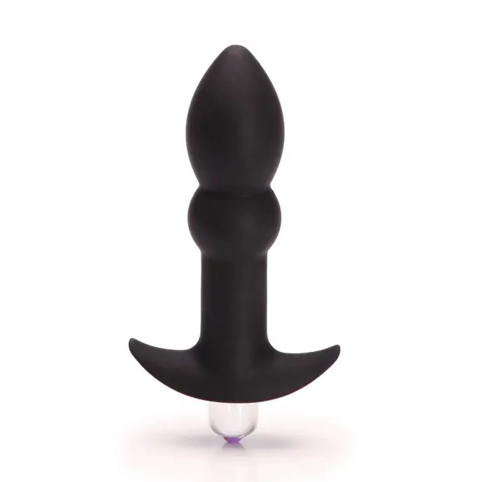 Tantus Perfect Butt Plug Plus vibrējošs anālais spraudnis – 10.1 cm (4″) – Melns