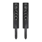 Anonymo handcuffs, PU leather, black, 26.5 cm Foto 5