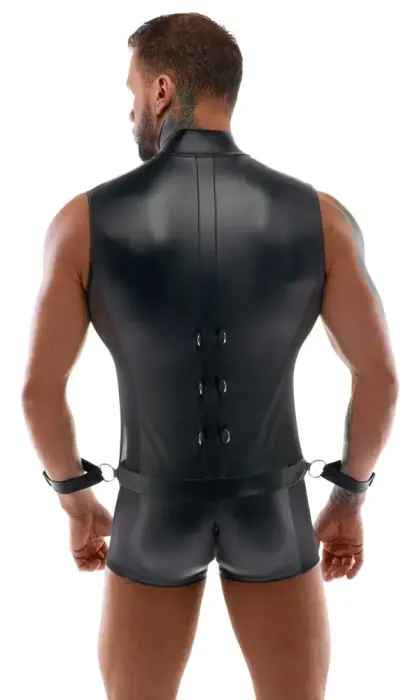 Svenjoyment Bondage kombinezons – melns Foto 5