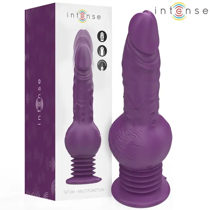 Многофункциональный подвижный вибратор INTENSE Tatum – 24 см (9.4″) – фиолетовый