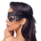 Cottelli ACCESSOIRES melns izšūts mežģīņu acu pārsējs ar integrētiem acu caurumiem — Foto 3