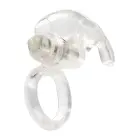 Rabbit Vibrating Cock Ring – Clear — Photo 1