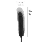 Hidden Desire Extreme piepūšams dildo – melns Foto 5