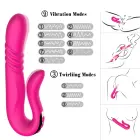 Luksuslik pöörlev tõukav vibraator – 18 cm (7″) – punane — Foto 14