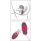 Javida RC Rotējošs mīlas bumbiņas vibrators – 18.5 cm (7.28″) – rozā — Foto 9