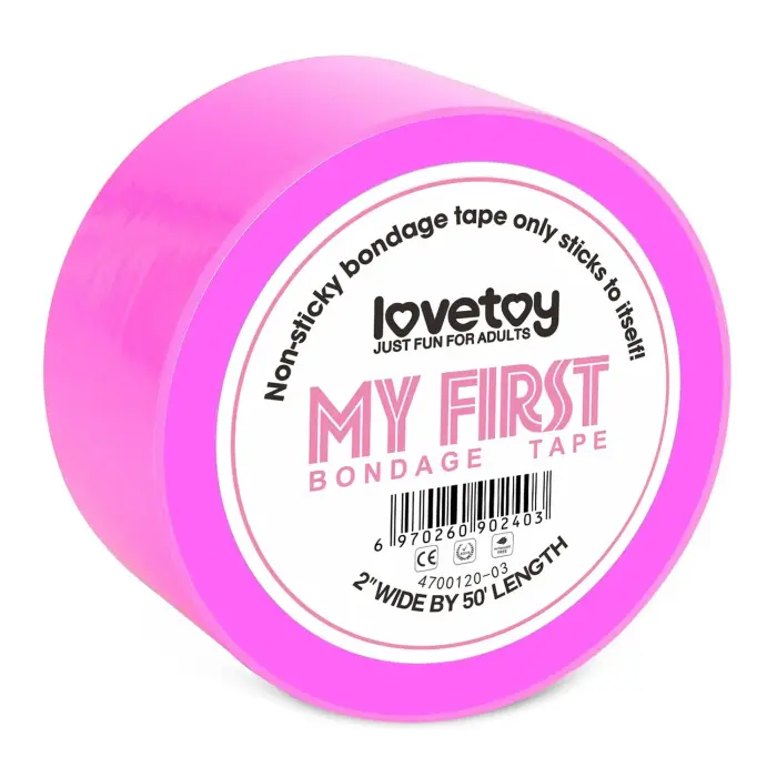 My First Non Sticky Bondage Tape – лента для бондажа – ПВХ – фуксия – 15 м
