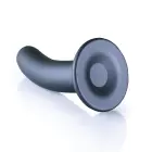 Гладкий силиконовый G-точки дилдо – 14.5 cm (6″) – Серый — Фото 4