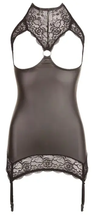 Open Cup Lace Chemise with Rhinestone Detail – S Photo