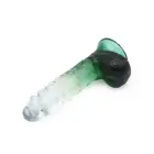 Kiotos Cox krāsains dildo ar piesūcekni – 18.5 cm (7.3″) – caurspīdīgi zaļš — Foto 6