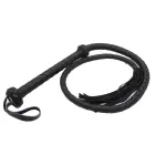 OPR-3010023 mākslīgās ādas pātaga – 150 cm – melna — Foto 1