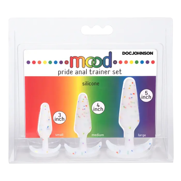 Pride Anal Trainer Set – 3-Piece Set – 10 - 15 cm – Multicolored