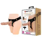 PRETTY LOVE Jerry strap-on dildo – 19.3 cm (7.6″) – miesas krāsa — Foto 1
